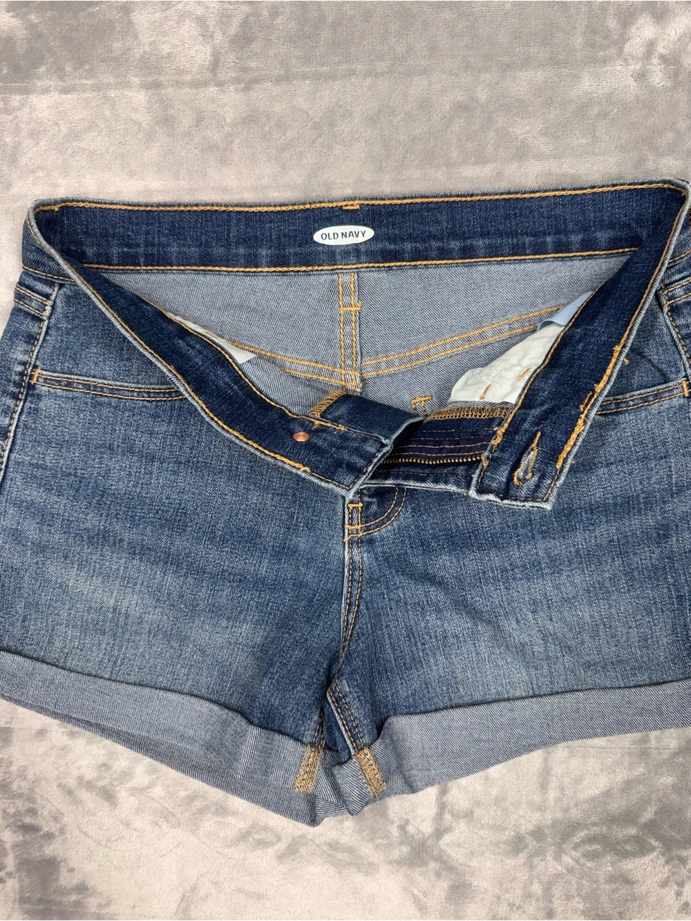 Old Navy Dark Blue Denim Shorts - Picture 4 of 9